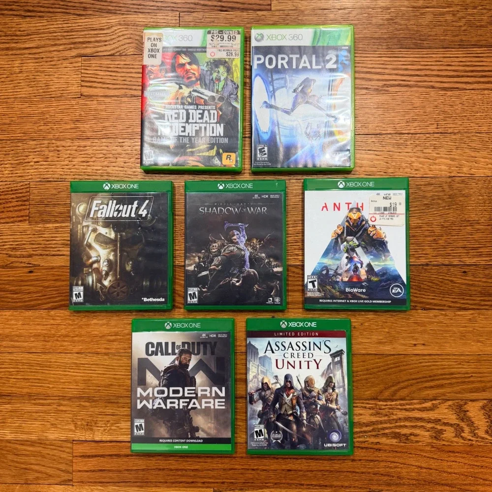 Xbox One & 360 Game Bundle Red Dead Redemption GOTY COD Portal 2 Modern Warfare